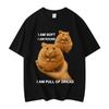 Funny Sad Crying Hamster Meme Graphic T Shirts Men Women Clothing Fashion Casual T-shirt High Quality Cotton Oversized T-shirts