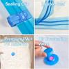 Vacuum Storage Bags More Space Save Compression Travel Seal Zipper for Clothes Pillows Bedding Closet Home Organizer