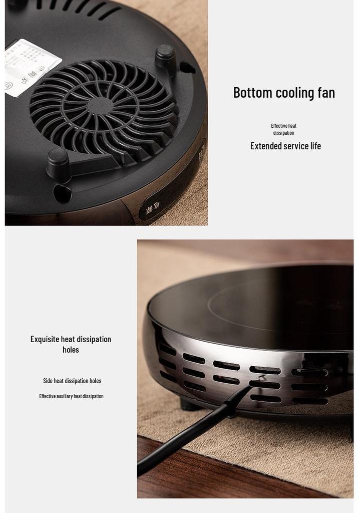 Ya Gong Electric Ceramic Tea Stove: Smart Timer Kettle for Boiling Water & Brewing Tea with Aluminum Alloy.