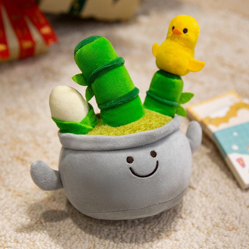 Tree Potted Money Plush Toy Cartoon Soft Filled Doll Room Decoration Gift Child