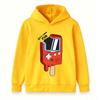 Kids Boys Girls Pullover Hoodie, Funny Gameboy Popsicle Printed Casual Long Sleeve Hooded Sweatshirt, Let's Have Fun Pattern Tops for Game Lovers Chil