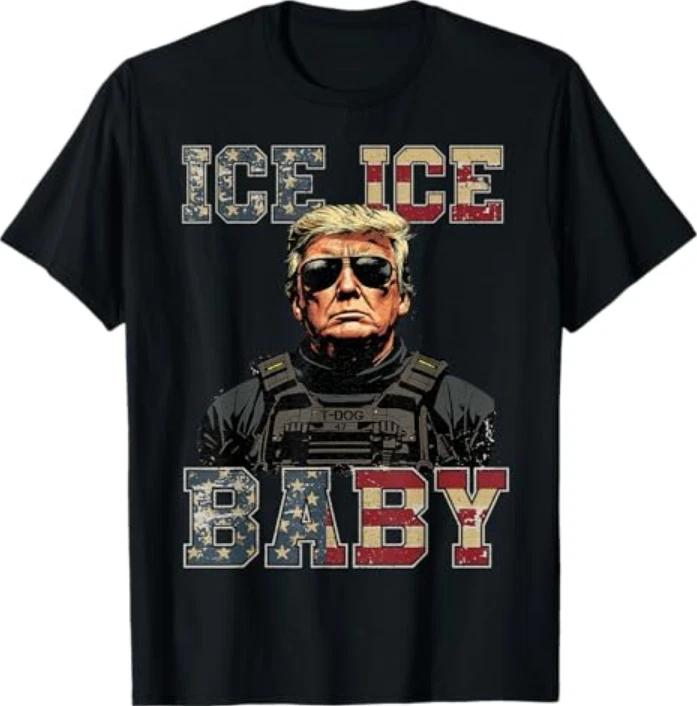 

Vintage Ice Ice Baby Funny Trump T-Shirt 4XL
