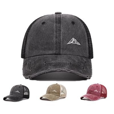 Outdoor Sun Hat Unisex Mountain Range Embroidery Baseball Net Caps Spring and Summer Outdoor Adjustable CasualHats Sunscreen Hat