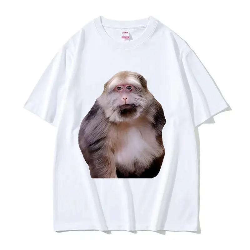 Funny Xing Xing Monkey Meme Graphic T Shirt Men  Women High Quality Cotton Tee Shirt Retro Fashion Short Sleeves Plus Size Loose
