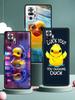 Cartoon Duck Phone Case Cover for Redmi 14C 10C Note 15 14 13 12 10 11 K40 Pro Plus 5G Shockproof Soft TPU Shell Fundas Capas