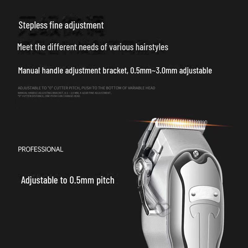 Professional Electric Hair Clipper and Shaving Tool: Oil Head Clipper, Razor, and Carving Tool