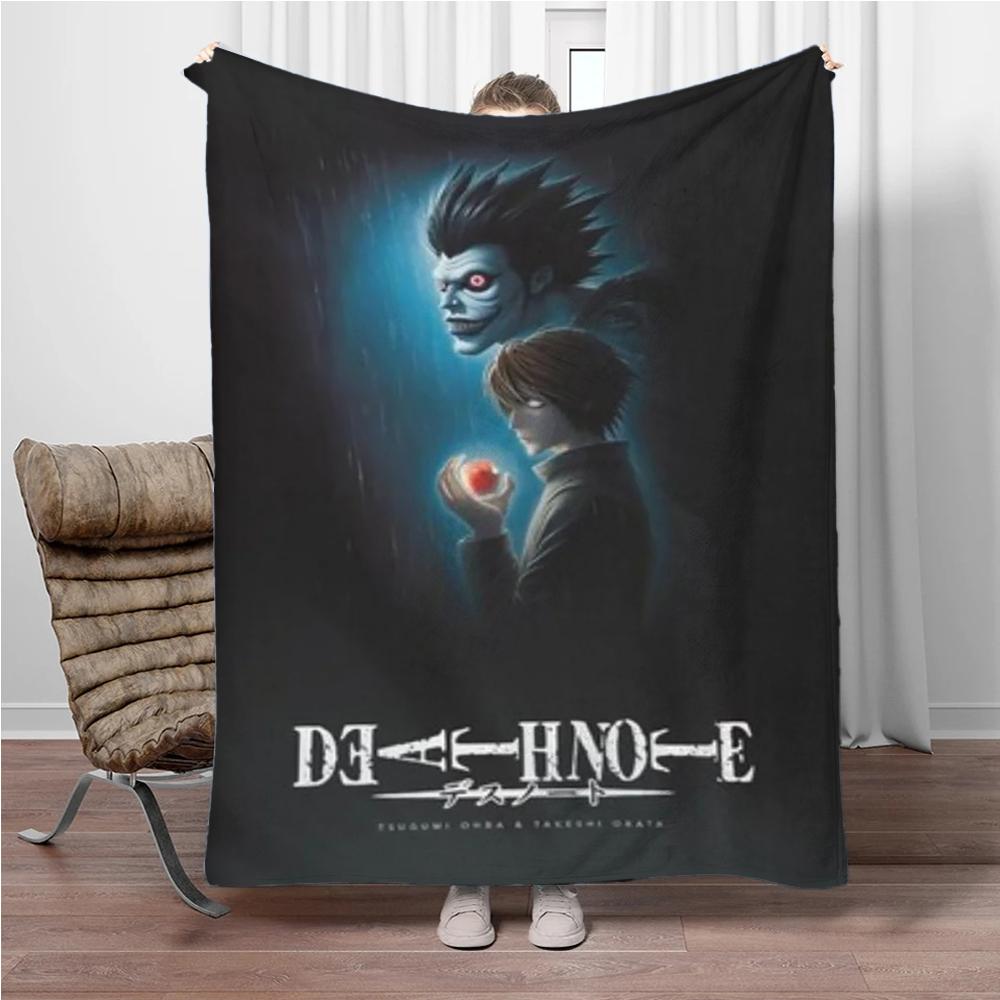 Japanese Anime Blanket DEATH-NOTE Children Warm Soft Blankets for Sofa Bed Cover Blanket Suitable for Birthday Souvenir Gifts