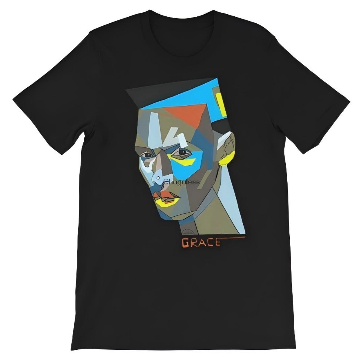 Grace Jones Cubist Geometric T-Shirt S