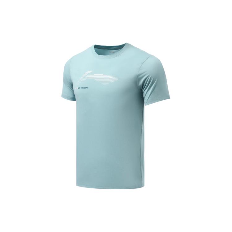 Li Ning Training Collection Fitness Collection T Shirt Men s Blue ATSR295-3 2XL
