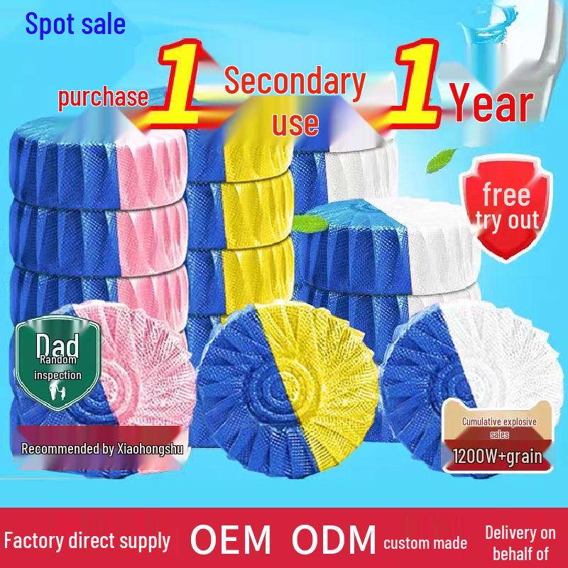 Gardenia Bicolor Blue Bubble Toilet Cleaner & Air Freshener - Long-Lasting Fragrance