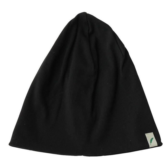 [Nakota] Organic Cotton Watch Cap, Knit Hat, Made in Japan, Unisex, Black (97)