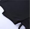 Abito estivo da donna sexy discoteca senza maniche scava fuori abiti dalla fasciatura abito da donna nero bianco aderente abito lungo 19108