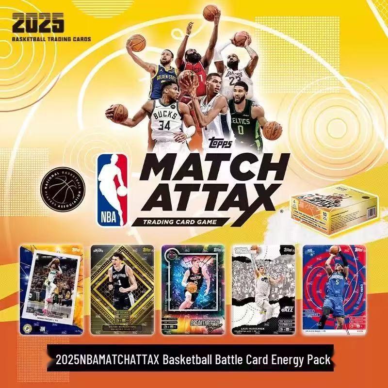 2025 Topps NBA Match Attax Basketbal Battle Cards Super Kracht Energie Pak