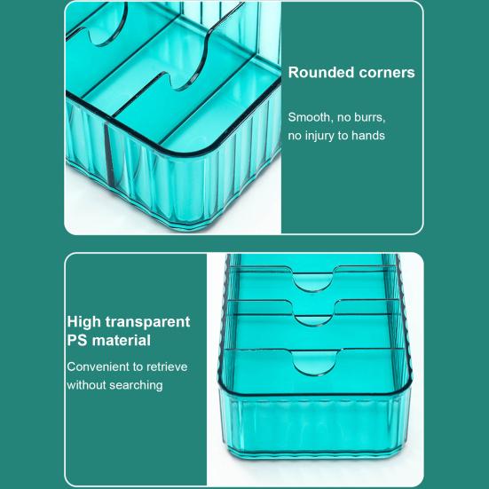 Anti-shock Universal Cable Storage Box Plastic Individual Grid Multi-use Cable Storage Holder for Home