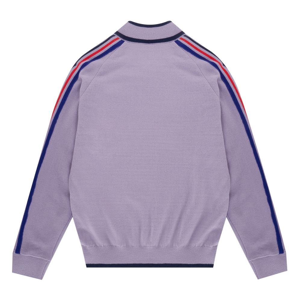 PIGC Women'S 3-Color Point High-Neck Knit Deep Purple (Lfc240185)