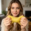 Decompress Toys with Sour Pickles Shape Fidget Toy Soft Elastic Slow Rebound Stress Relief Toy for Prank Funny Prop