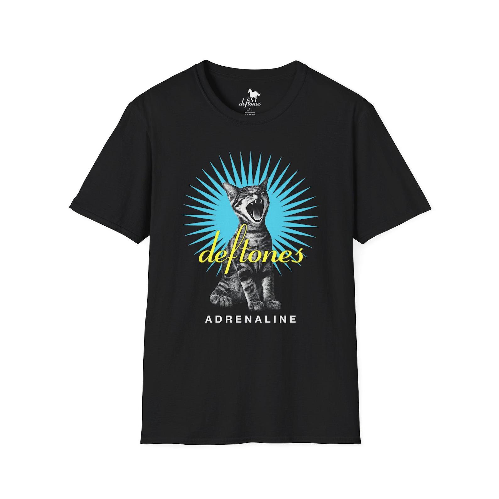 Deftones Adrenaline Screaming Cat graphic T-Shirt S