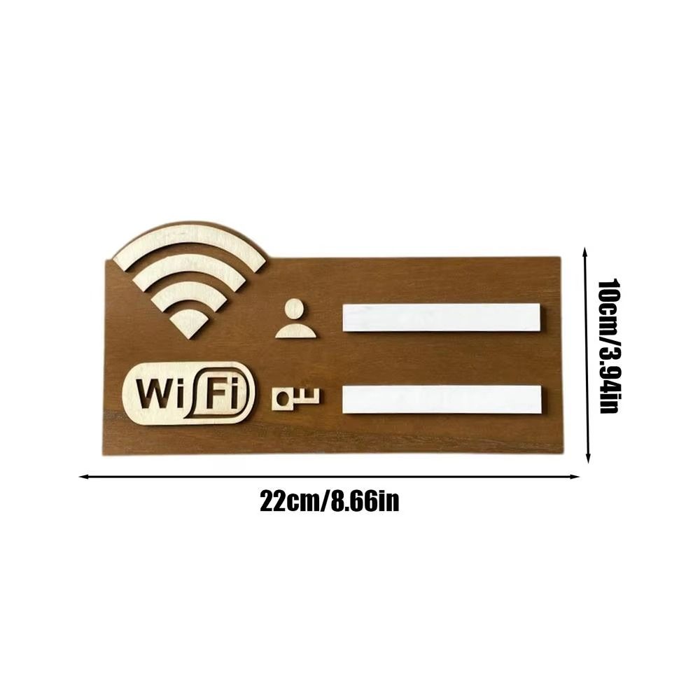 Rewritable WiFi Wall Stickers Wall Mounted WiFi Signage Vintage WiFi Indicator  Home Decor
