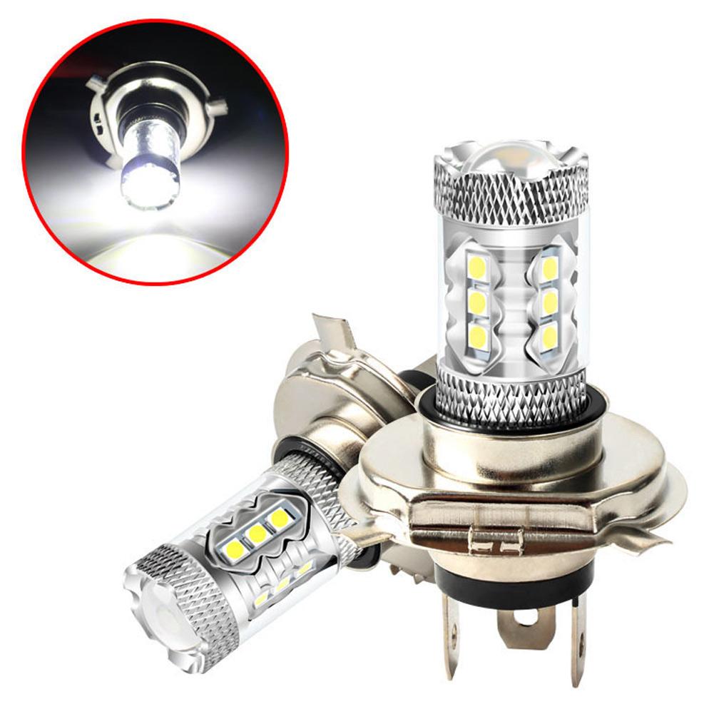 2Pcs H4 Led Bulb Car Headlight Motorcycle H4 Auto Fog Lamps 9003 HB2  Light 12v 80W 6500K Light Headlight Bulb Signal