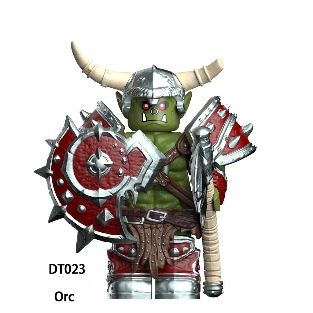 Medieval Orcs Model Bricks Mini Compatible Assembly Action Figures Puzzle Cartoon Building Blocks Toy Birthday Gifts