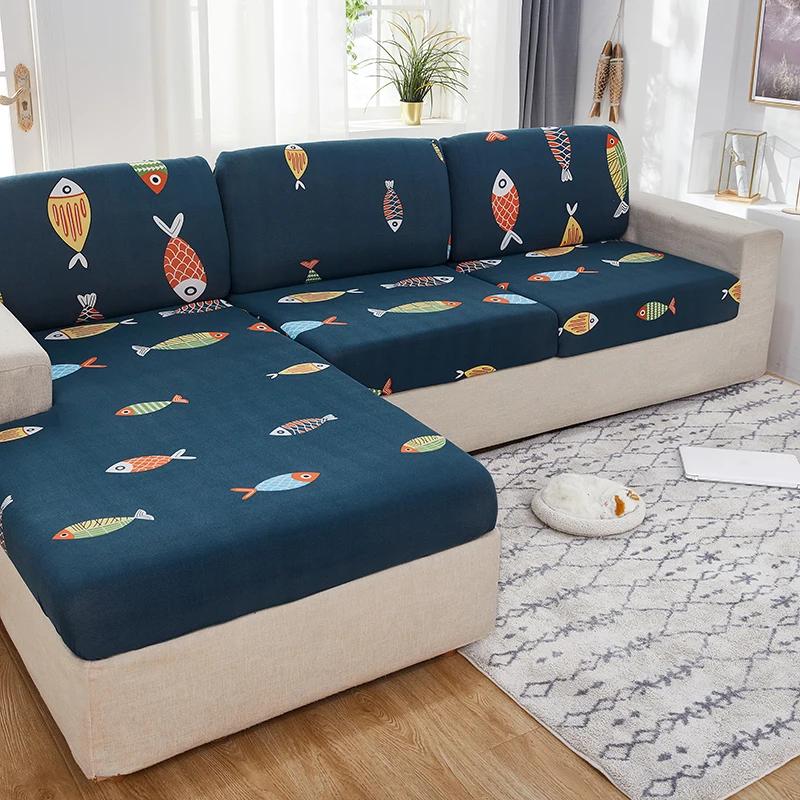 1PC Elastic Seat Cushion Cover Chair Cover Stretch Sofa Cover For Living Room Sofa Slipcover Protector Washable Removable