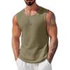 Heren Casual Mouwloos Tanktop Ademend Zomer Brei Top