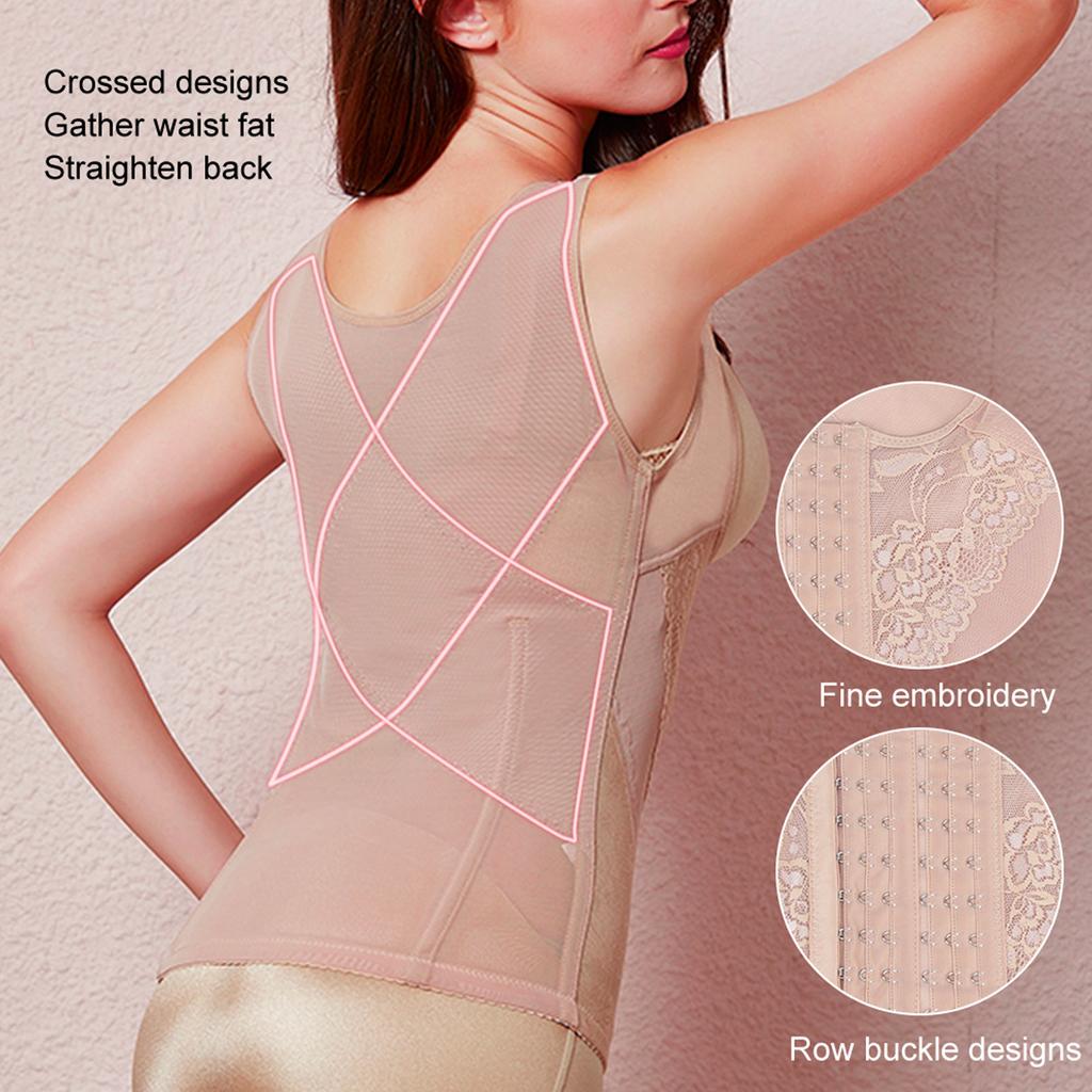 Women Waist Trainer Corset Weight Loss Tummy Control Vest Body Shaper Cincher Top