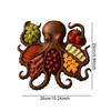 Octopus Charcuterie Platter Creative Wooden Octopus Modeling Fruit Snack Tray Table Decoration Ornaments Home Decor