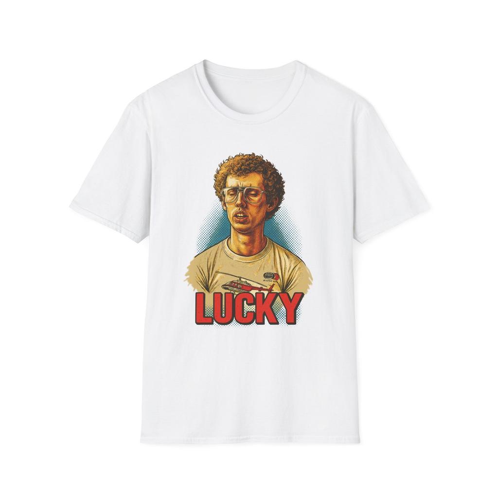 T-Shirt Fortunata di Napoleon Dynamite, Maglietta Grafica Vintage, Abbigliamento per Fan del Film, Pop