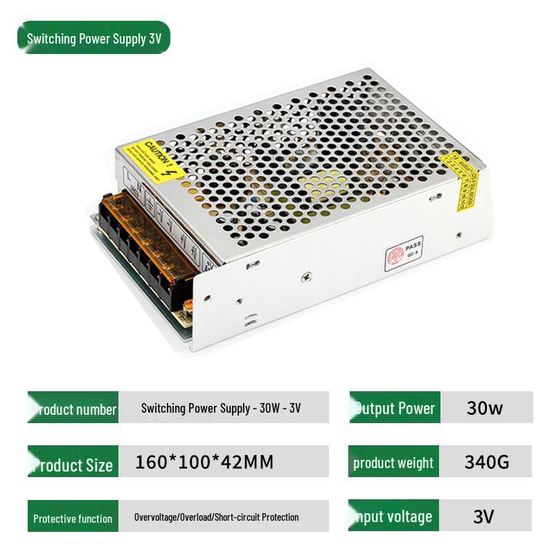 

3V DC Switching Power Supply for Security Systems and LEDs, 10A/20A/40A, 24V Transformer