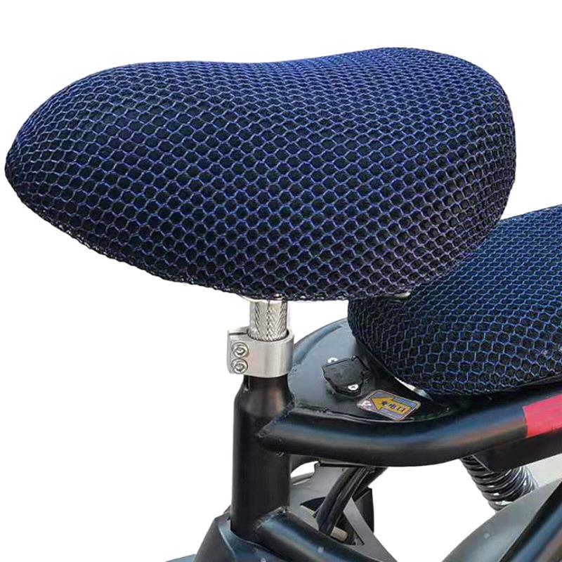 

1 Set Electric Bike Seat Cover Summer Breathable Covers Cushion Net Cover Motorcycle 3D Mesh Fabric Anti-Skid Pad Scooter Seat A2