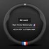 Car 3D Embossing Ventilate Steering Wheel Cover For Mitsubishi Outlander Pajero Asx Colt Lancer Evolution X L200 Triton RALLIART CK2