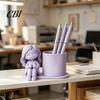 Colorful Pen Cup 3D Printed Holder, Creative Desktop Organizer for Pencils Gel Pens Storage Container Makeup Brushes, Office And Study Use Non-toxic