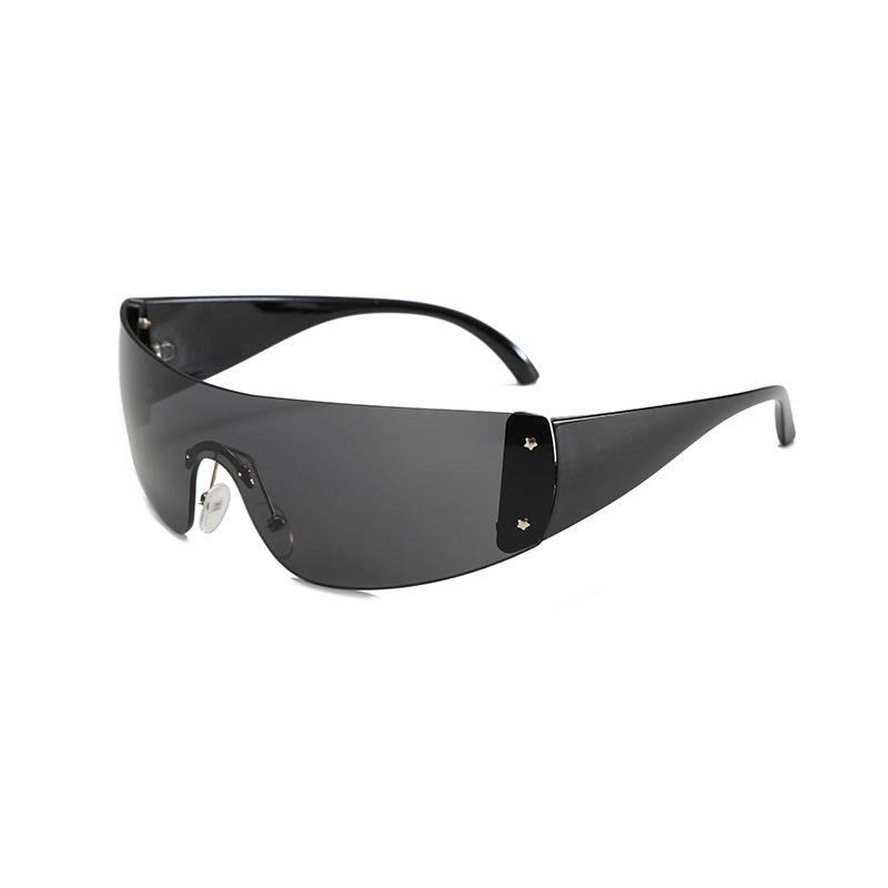 

Rimless Y2k One-piece Sunglasses UV400 Cycling Sunshade Fashion Spice Girl Millennium Style