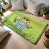 Anime Cute KketnipzS Floor Mat Soft Flannel Absorbent Mat Non-Slip Rug Home Bedroom Bathroom