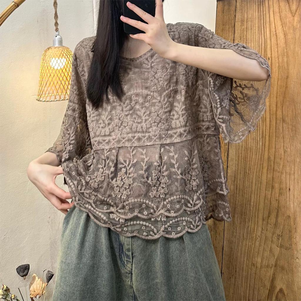 Summer Women T-Shirt Short Sleeve Fashion Tops Tees Casual Loose White Tees