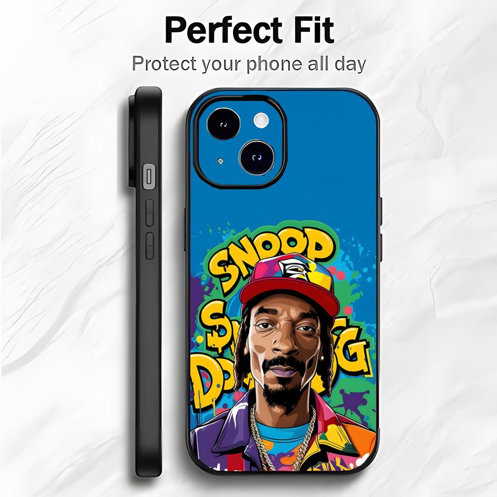 HipHop American Rapper S-Snoop D-Dogg Phone Case Phone Case Soft Packaging Lightweight For iPhone17 16 15 14 13ProMax