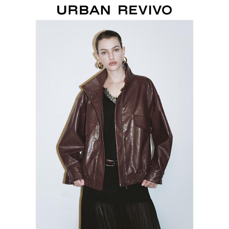 

UR Women s Retro Stand-up Collar Coat L