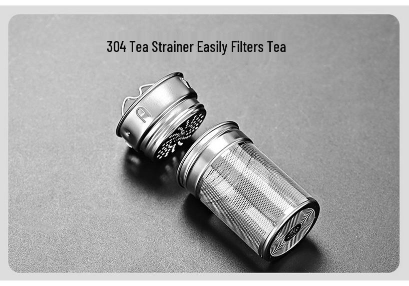 2026 Quick-Open High-Temp Resistant Glass Tea Infuser Cup with Large Capacity and Steel Lid