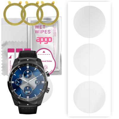 3x Apgo Hydrogel Screen Protector for Mobvoi TicWatch Pro S 2021, Hydrogel Film, with Positioning Layer Easy Installation