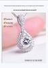 Moissanite Smile Pendant Necklace - Diamond Clavicle Chain, Passes Tester, Valentine's Day Gift for Girlfriend