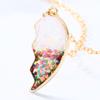 2Pieces/Set Heart Pendant Magnet Matching Necklace Colorful BFF Friend Girlfriend Relationship Gift Valentines Day