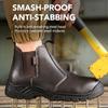Fashion New Waterproof Work Boots Steel Toe Shoes Men Safety Shoes Anti Scald Welding Boots Puncture-Proof Industrial Shoes Protective