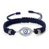 Cross-Border Alloy Bamboo Evil Eye Bracelet: Starry Eyed Woven Couple Bow Design