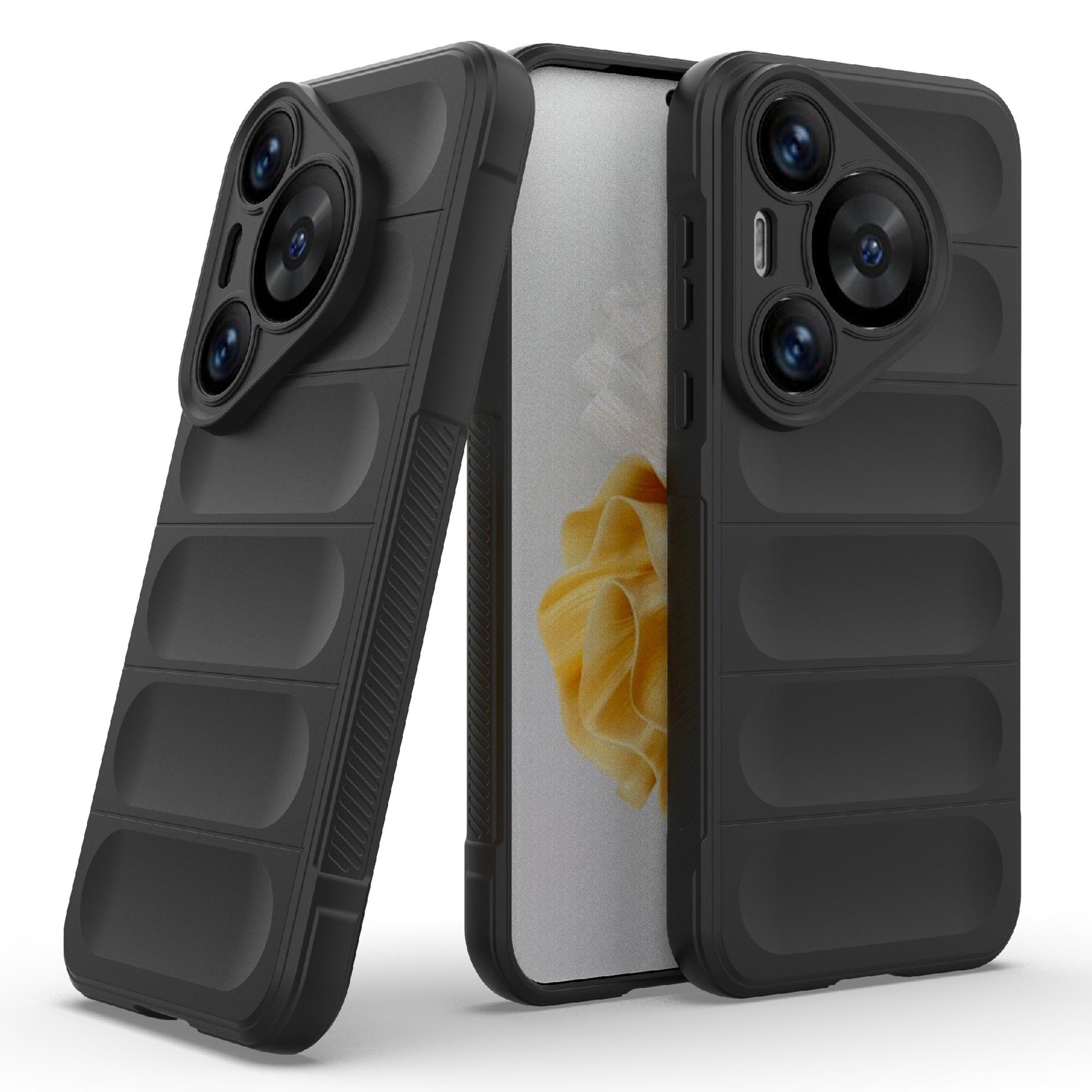 

For Huawei Pura 70 Pro/Pura 70 Pro+ Case TPU Anti-Slip Back Phone Cover Dark Grey