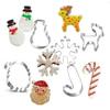 Christmas Animal Pattern Shape Cute Tools Stainless Steel Fondant Gift Cookie Biscuit Cutter Mold Making Cake Tools Accessories