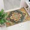 1PC Vintage Red Living Room Rug Area Rug Washable Boho Rugs Carpet Non-Shedding Throw Rug for Farmhouse Indoor Kids Playroom
