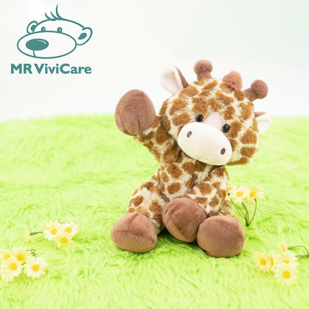 21.5cm Giraffe Cute Plush Dolls Baby Kids Cute Animal Soft Cotton Stuffed Soft Toys Sleeping Mate Gift Boy Girl Kids Toy Kawaii