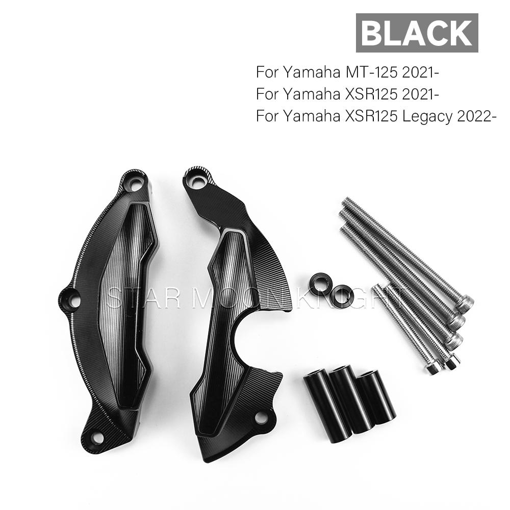 For Yamaha MT-125 XSR 125 2021- MT125 XSR125 Legacy Engine Protector Slider Cover Protection Cylinder Guard Accessories