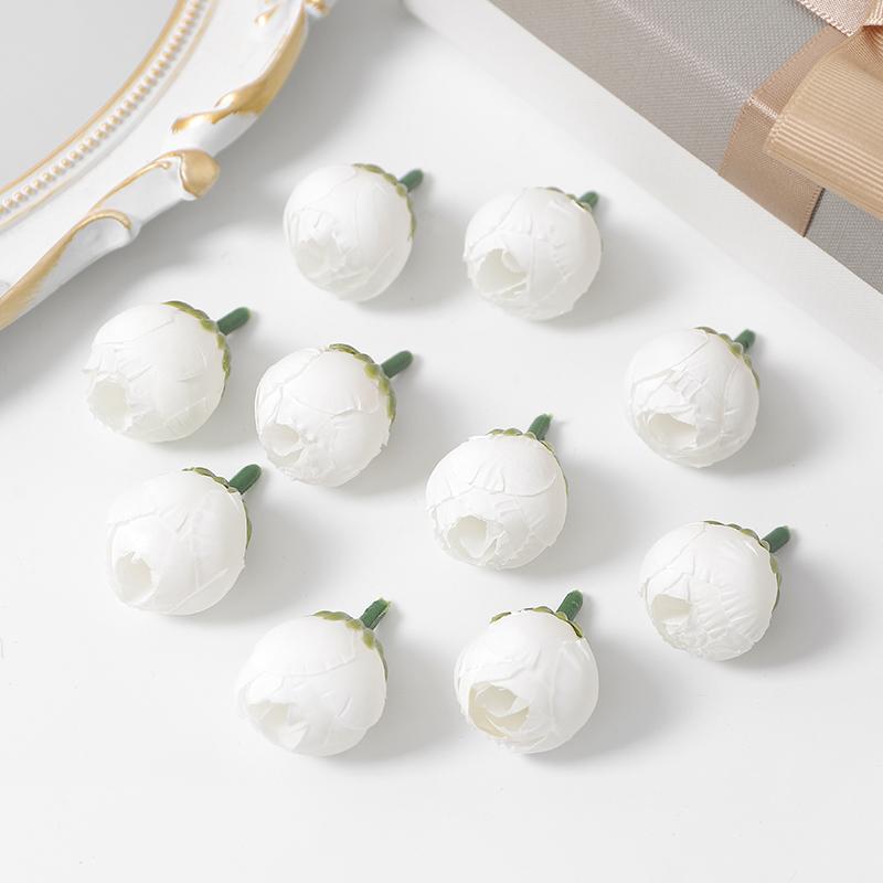 10/20Pcs Rose Artificial Flowers Heads 3CM Fake Flowers for Home Decor Wedding Marriage Decoration DIY Craft Garland Accessories